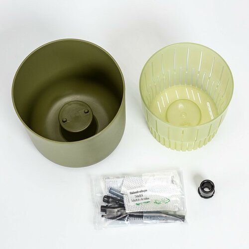 Plastia öntözőedény Tolita Air zöld , átmérő: 19cm