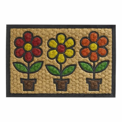 Kokosova rohožka Boucara Decor Flower pots, 40 x60 cm