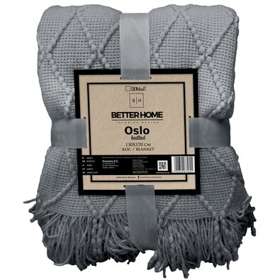 Domarex Deka Oslo so strapcami sivá, 130 x 170 cm