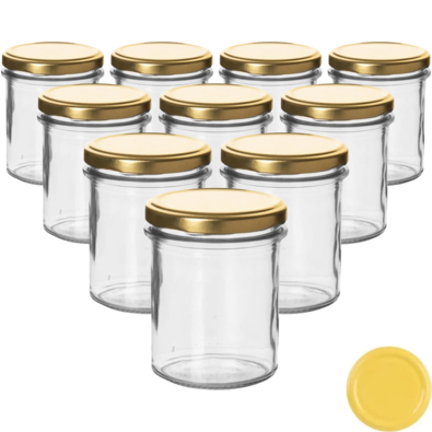 Orion Einmachgläser-Set mit Deckel 0,2 l, 10 Stück