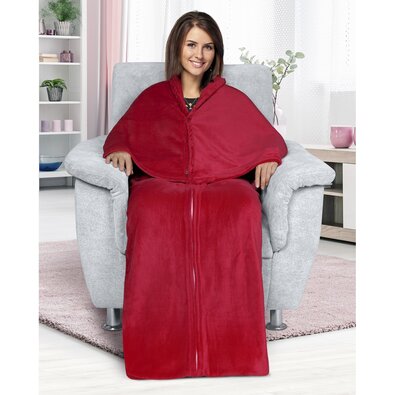 Bellatex Kuscheldecke Korall Erdbeere, 150 x 200 cm