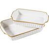 Mäser Set 2-piese de boluri de copt Pintar Punctemaro alb