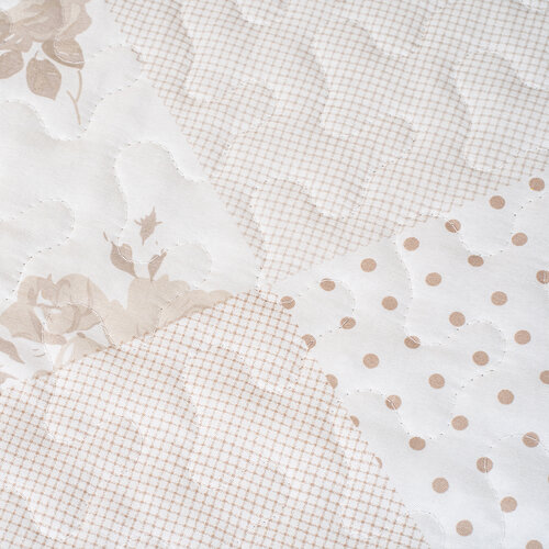 Cuvertură de pat 4Home Beige Patchwork, 220 x240 cm