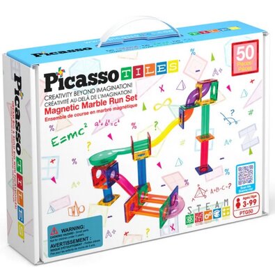 PicassoTiles magnetická sada 50 ks stavebníchbloků