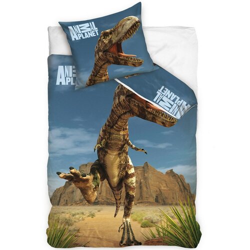 Bavlnené obliečky Animal Planet - T-rex na púšti, 140 x 200 cm, 70 x 80 cm