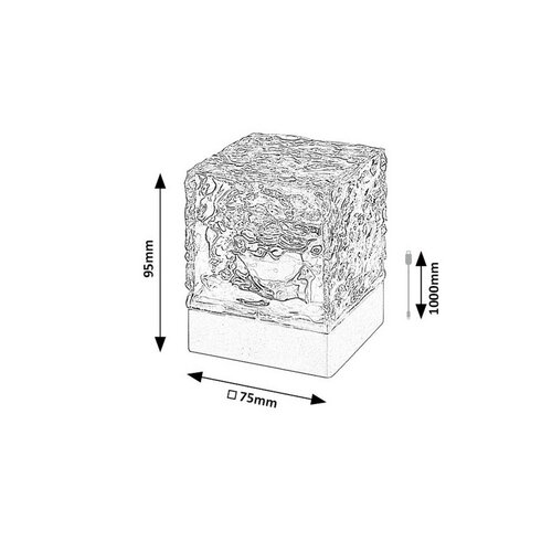 Rabalux 76022 dekoracyjna lampa stołowa LED Cubiko