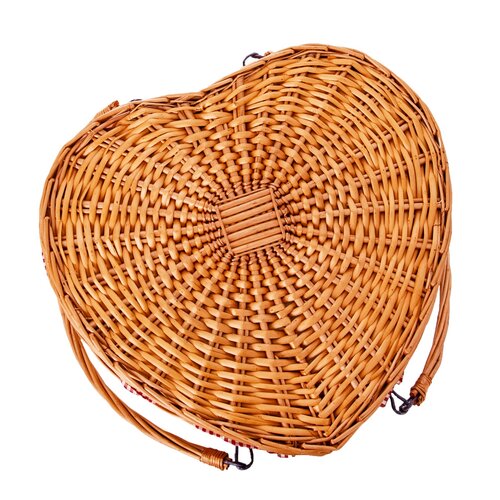 Orion Pleten piknik koš Srdce, 45 x 42 x 20 cm