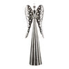 Decorațiune de Crăciun Îngerul pentru lumânare sau LED,argintiu, 23 x 70 x 16 cm