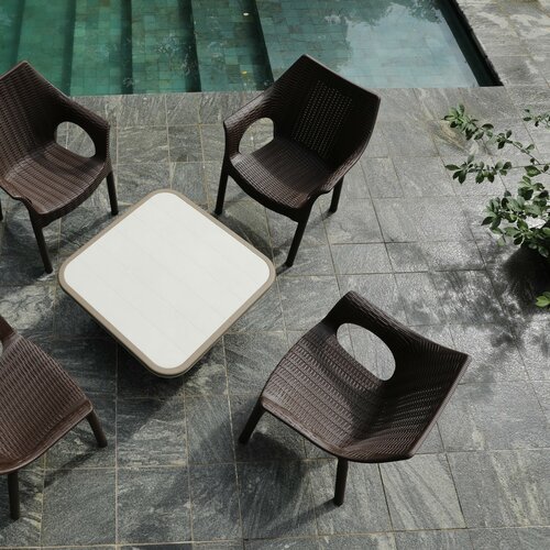 Kunstrattan-Sessel Cambridge Dark Brown  61 x 54 x 80 cm