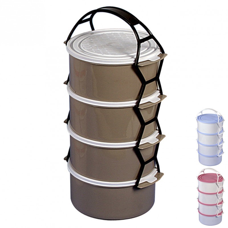 Plastový obedár 4x1,15 l,