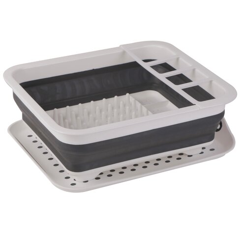 4Home Faltbarer Geschirrabtropfer aus Silikon Clean