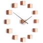 Ceas de design Future Time FT3000CO Cubic copper, autoadeziv, diam. 50 cm