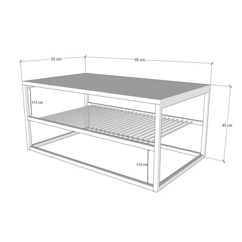 Couchtisch Asude Pine