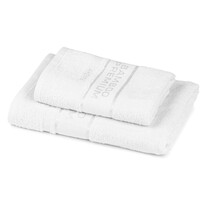 4Home Комплект Bamboo Premium рушник для ванни та рушник для рук білий, 70 x 140 см, 50 x 100 см