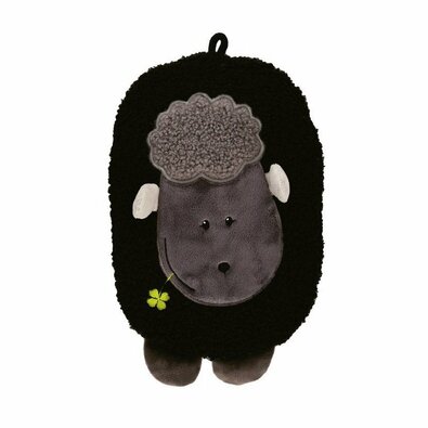 Hugo Frosch Kinder-Thermophor Eco Junior Comfort mit Schaf-Motiv, Schwarz