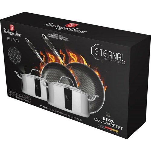 BerlingerHaus Zestaw naczyń z powłoką tytanową Eternal, 6 szt.