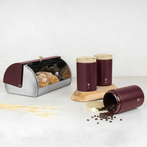 BerlingerHaus Cutie pentru pâine și set de recipiente pentru alimente Leonardo, 1+3 buc.