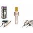 Microfon de karaoke Teddies cu Bluetooth, auriu, alimentat cu baterii, cu cablu USB