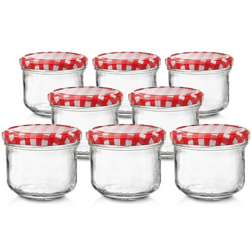 Orion Komplet kozarcev za vlaganje z pokrovčkomVERINE, 0,26 l, 8 kosov