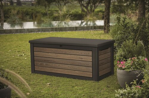 Keter Garten-Aufbewahrungsbox Deco 630 l, braun