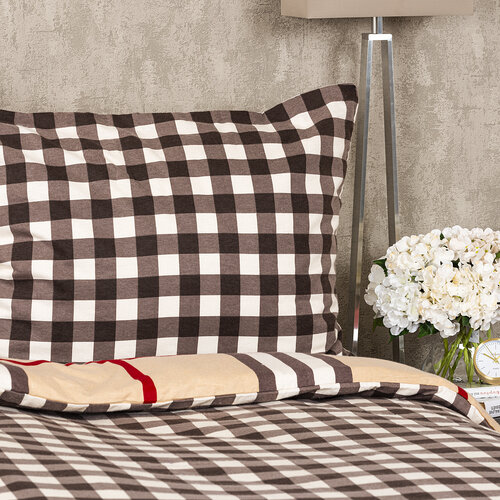 Lenjerie de pat din flanelă 4Home Cub, 160 x 200 cm, 70 x 80 cm