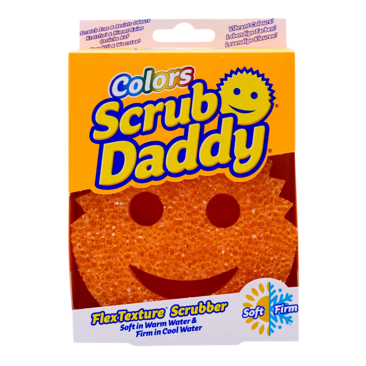 Scrub Daddy Sponge Colors Pachete individuale,portocaliu