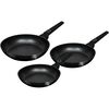 BerlingerHaus Set de tigăi cu suprafață din titan Black Vantage, 3 buc.