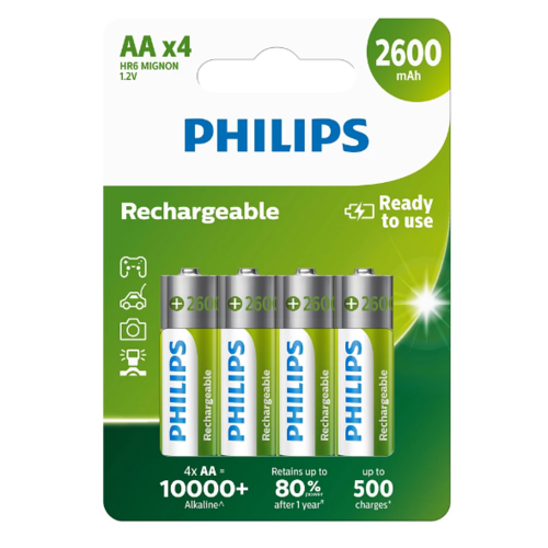 Philips Baterii reîncărcabile AA 1,2 V, 4 buc.
