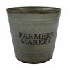 Kovový obal na květináč Farmers market, 25,5 x 24cm