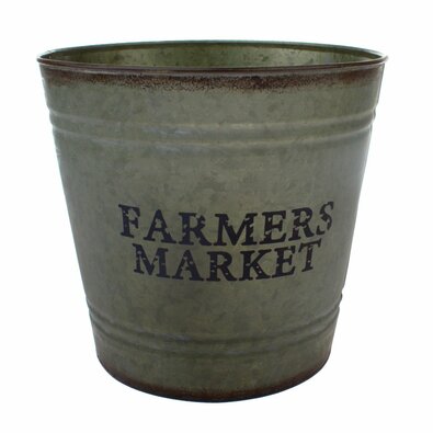 Металеве кашпо для квіткового горщика Farmers market, 25,5 x 24 см
