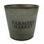 Металеве кашпо для квіткового горщика Farmers market, 25,5 x 24 см
