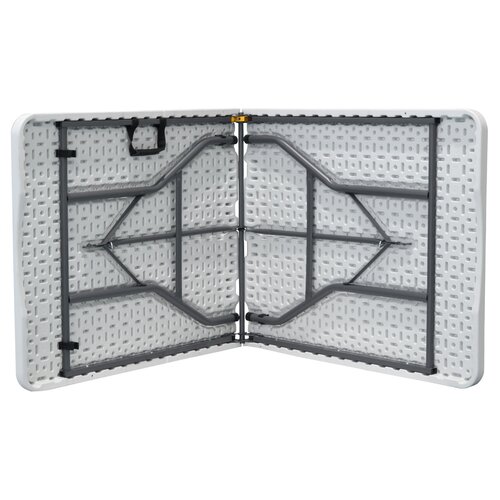 Autronic Stół ogrodowy, metal, plastik, biały, AZ-K 1002 WT