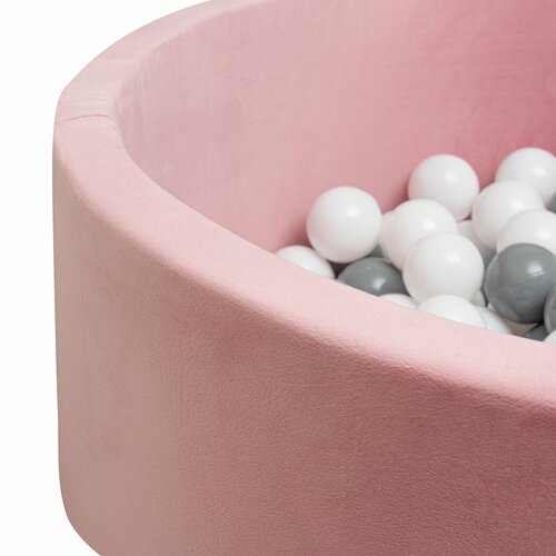 Bazin uscat pentru copii cu bile New Baby, roz