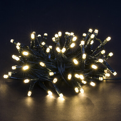Vánoční světelný řetěz, teplá bílá, 80 LED