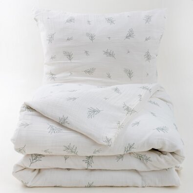 Matex Muslin posteljnina Olivka, 140 x 200 cm, 70 x 90 cm