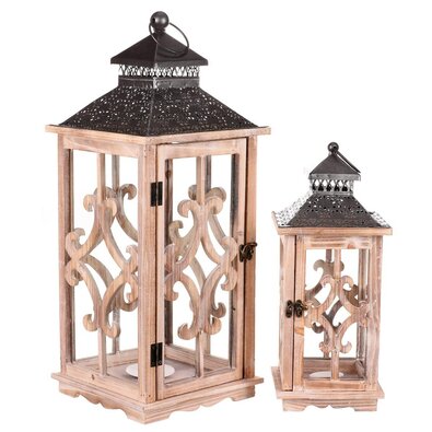 Набір дерев’яних ліхтарів Brandstatt, 2 шт.