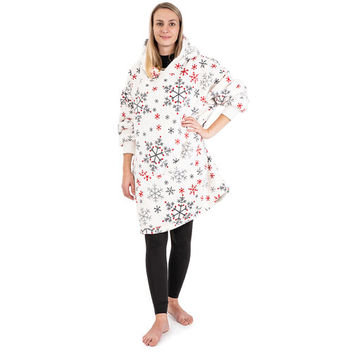 4Home Bluza z barankiem mikroplusz Snowflakes, rozm. S