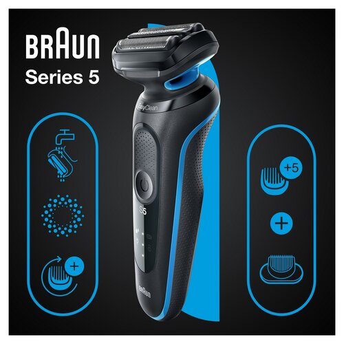 Braun Series 5 51-B1500s holicí strojek, modrá