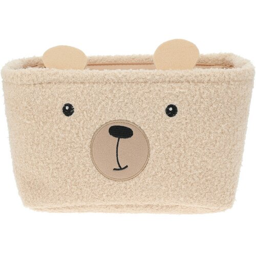 Set de coșuri de depozitare pentru copii Hatu Ursuleț, 2 bucăți, bej