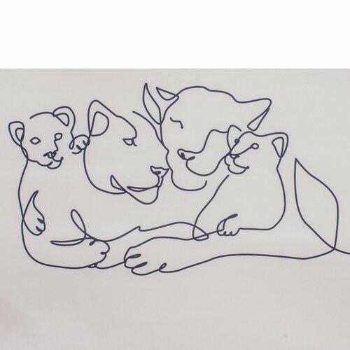 Nou copil pentru copii canapea pat Lion familie