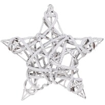 Різдвяна світлодіодна зірка білий, 40 x 10 см