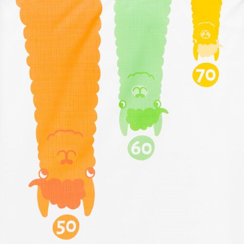 New Baby Prebaľovací nadstavec Lama biela, 50 x 80 cm