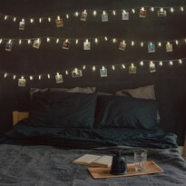 LED-es fényfüzér kapcsokkal, 9,35 m LED-es fényfüzér kapcsokkal, 9,35 m