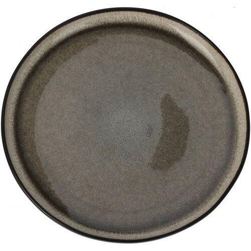 Flacher Steingutteller Moss, Durchmesser 26 cm