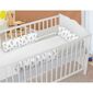 Bellatex Crib Mantle cilindru Clouds gri, 240 cm