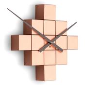 Ceas de design Future Time FT3000CO Cubic copper, autoadeziv, diam. 50 cm