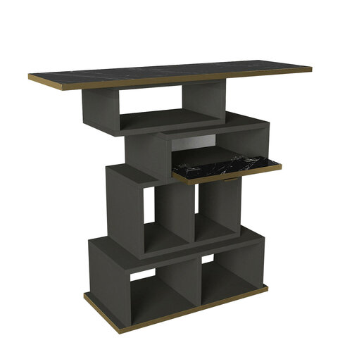 Bertha Anthracite konzolasztal