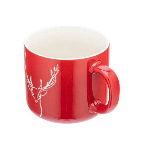 Cană din porțelan Altom Winter Dreams Deer 370 ml
