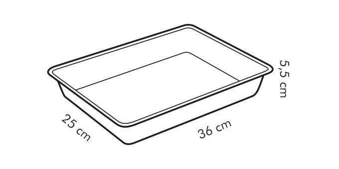 Tescoma DELÍCIA mély sütőtepsi 36 x 25 cm, M termék 2. képe
