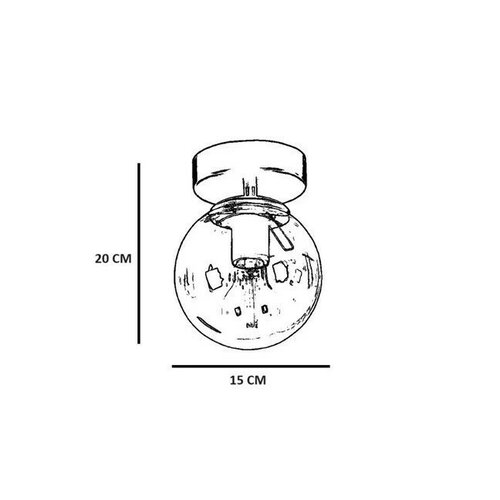 Stropní svítidlo Yeni Can Tekli Mat Krom Beyaz Camli Avize, bílá